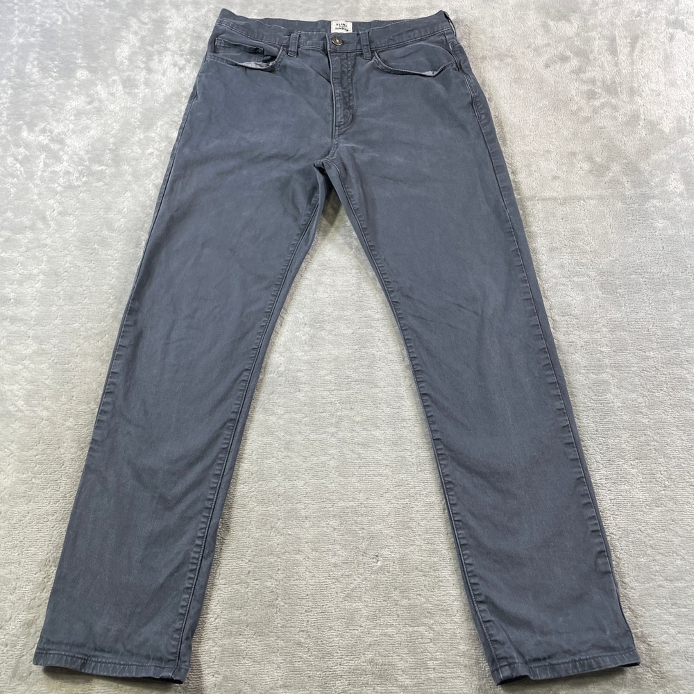 Flint and Tinder Pants Mens 31x30 Gray Straight Fit 5 Pocket Minimalist‎ Modern